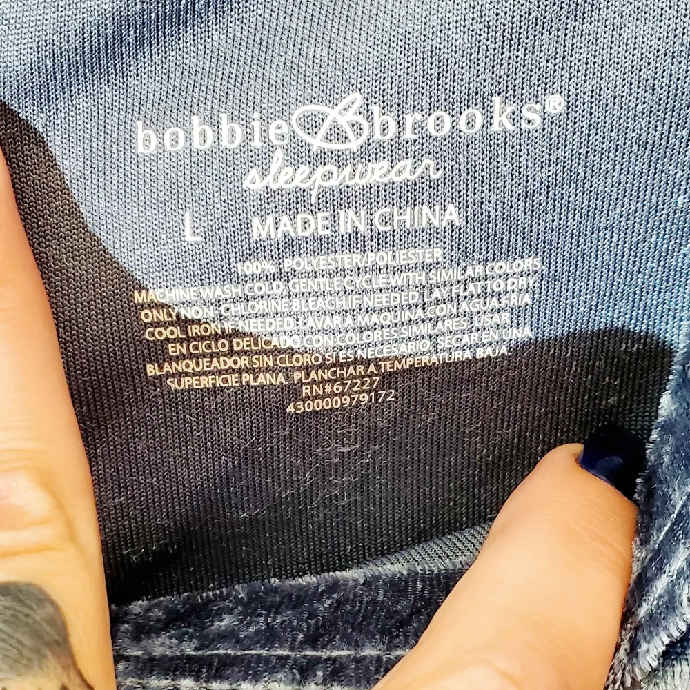 Baby Blue💙 Crushed Velvet Lounge Pants. Large. #WEEKEND - Picture 3 of 5